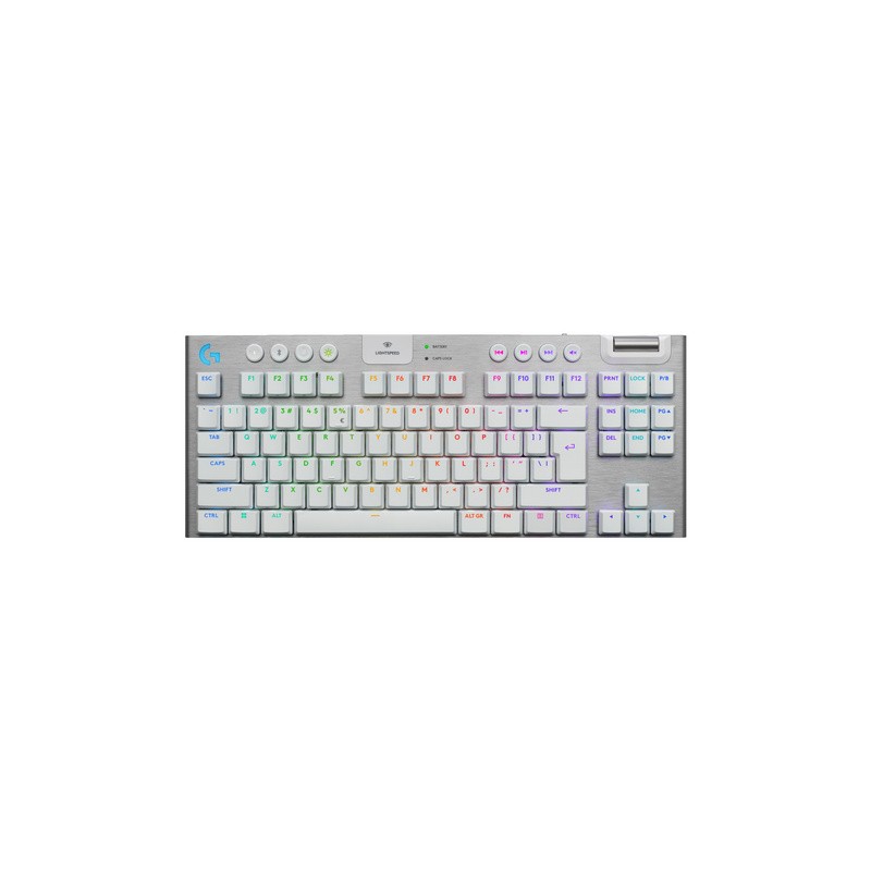 Tipkovnica Logitech G915 X LIGHTSPEED TKL, GL Tactile, bela, SLO g.
