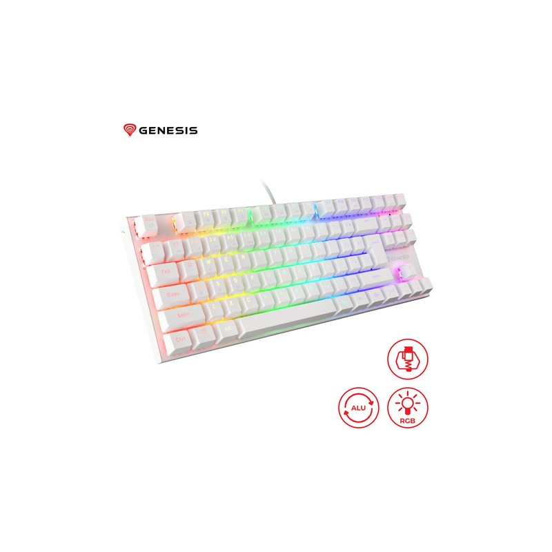 Tipkovnica Genesis Thor 303 TKL, bela