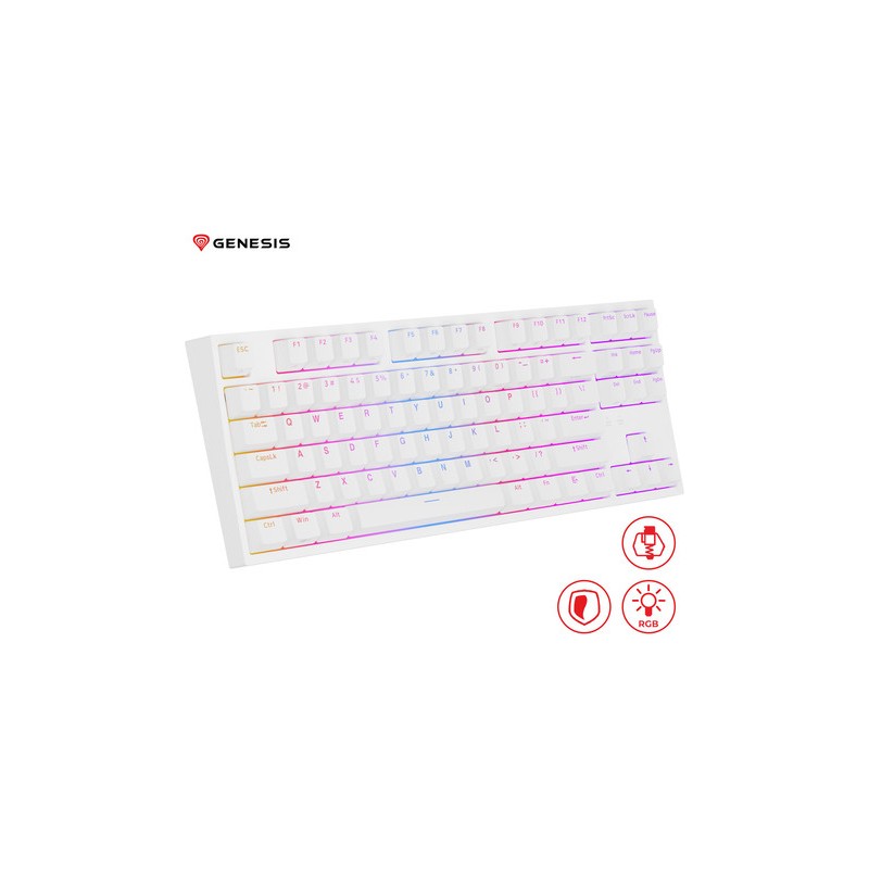Tipkovnica Genesis Thor 404 TKL, bela