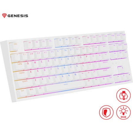 Tipkovnica Genesis Thor 404 TKL, bela