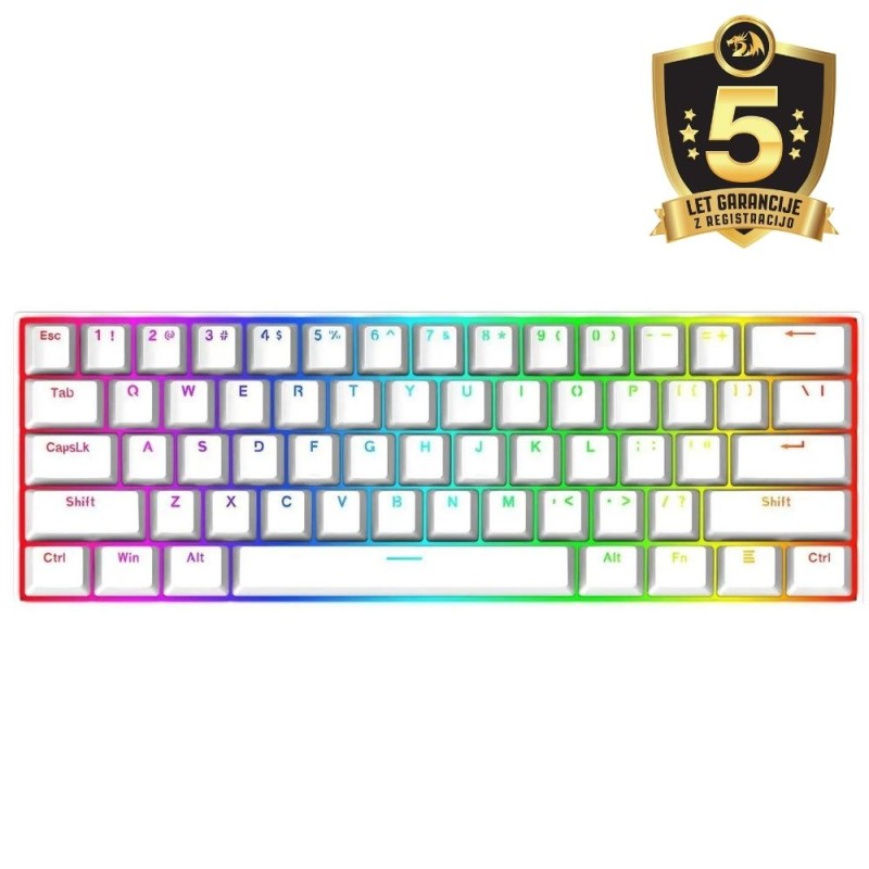 Tipkovnica REDRAGON DRAGONBORN K630 RGB, bela