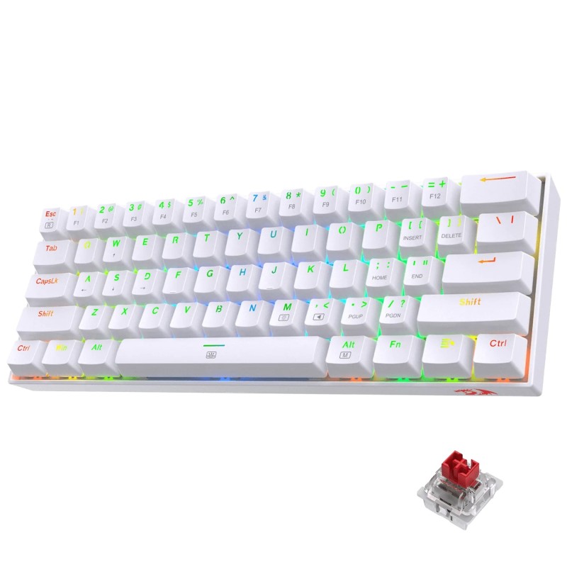 Tipkovnica REDRAGON DRAGONBORN K630 RGB, bela