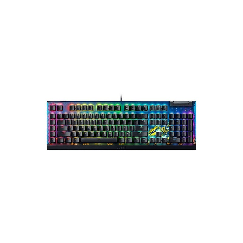 Tipkovnica Razer BlackWidow V4 X, rumena stikala, Fortnite Edition, US
