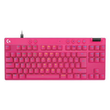 Tipkovnica Logitech G PRO X TKL RAPID, magenta, SLO g.