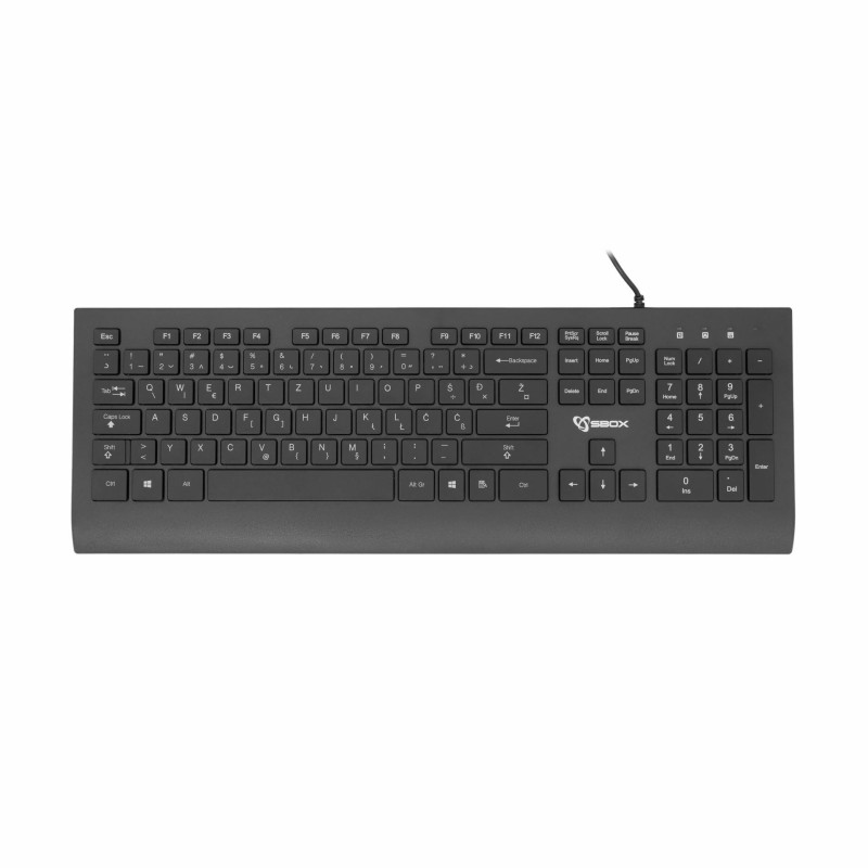 Tipkovnica SBOX K-33, črna, SLO g.