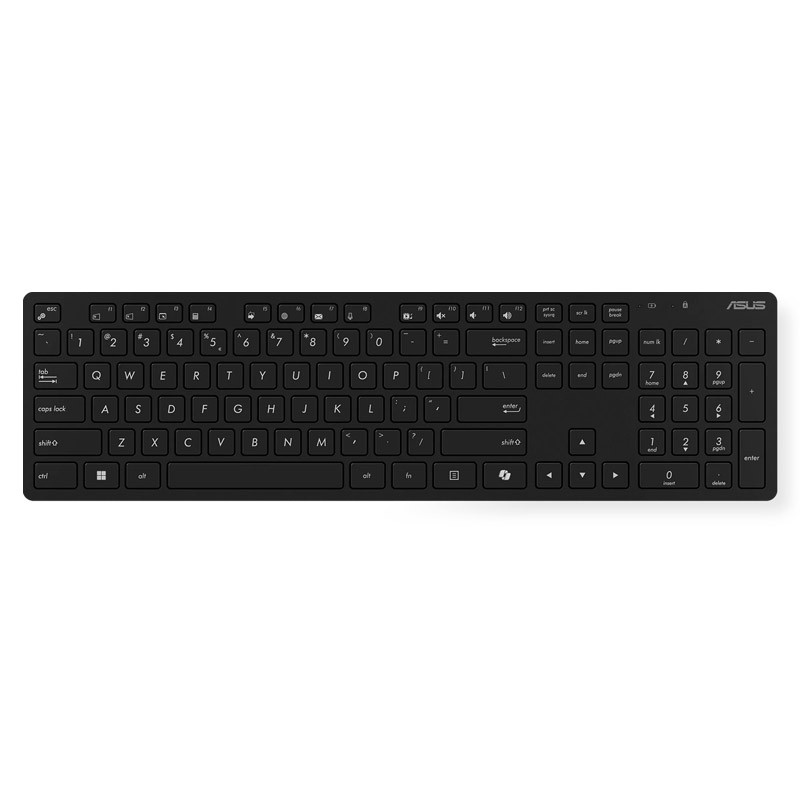 Tipkovnica in miška ASUS W5000 USB SLO brezžična, črna