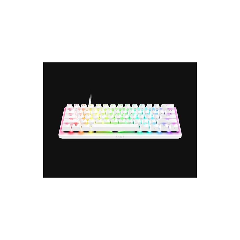 Tipkovnica Razer Huntsman V3 Pro Mini, bela, SLO g.