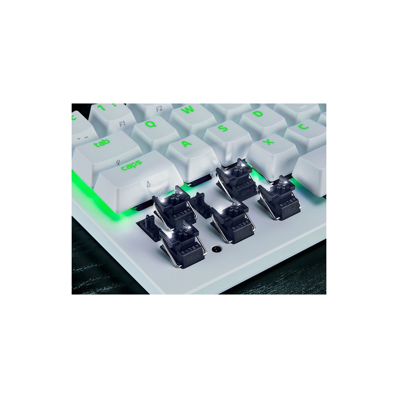 Tipkovnica Razer Huntsman V3 Pro Mini, bela, SLO g.