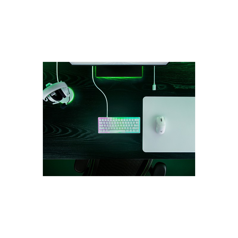Tipkovnica Razer Huntsman V3 Pro Mini, bela, SLO g.