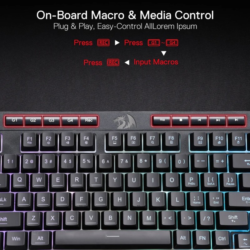 Tipkovnica REDRAGON SHIVA PRO K515-RGB