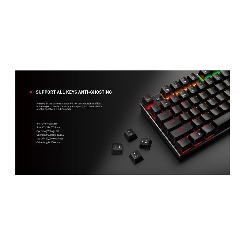 Tipkovnica HAVIT HV-KB498L, SLO g.