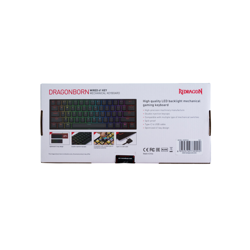 Tipkovnica RedRagon Dragonborn K630