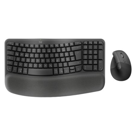 Tipkovnica in miška Logitech Wave Keys and Lift COMBO, grafitna, SLO g.