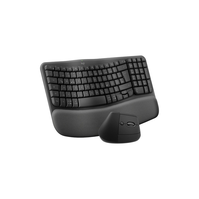 Tipkovnica in miška Logitech Wave Keys and Lift COMBO, grafitna, SLO g.