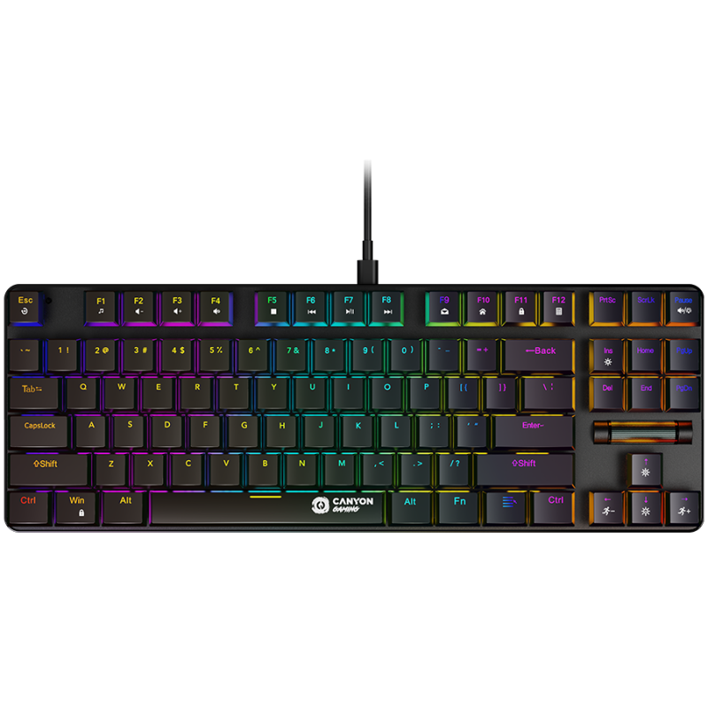 Tipkovnica Canyon Gaming Cometstrike TKL GK-50, črna, SLO g.