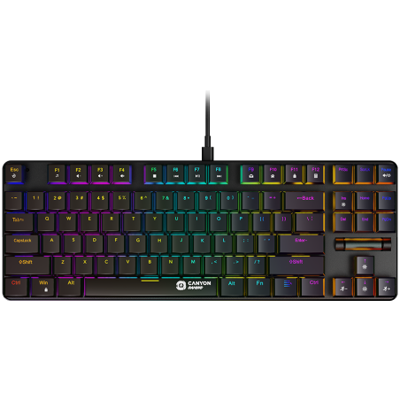 Tipkovnica Canyon Gaming Cometstrike TKL GK-50, črna, SLO g.