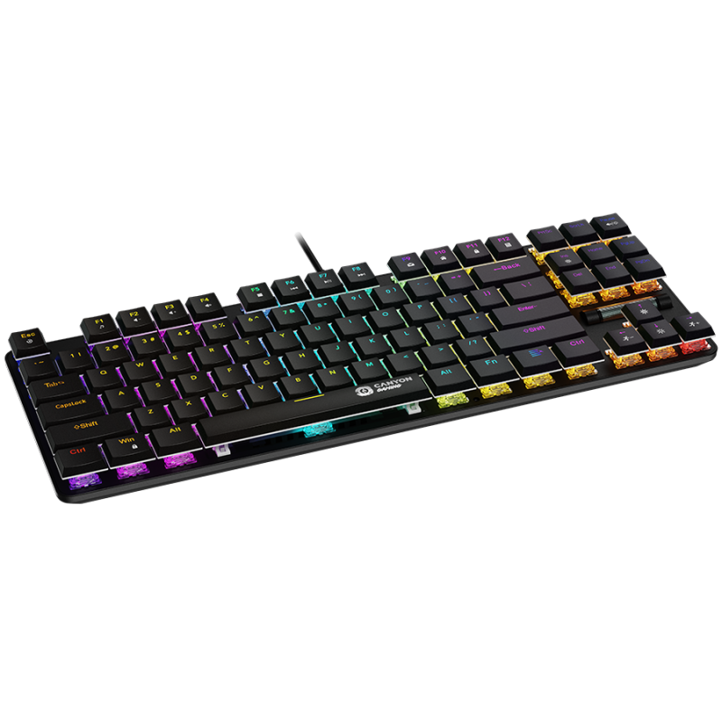 Tipkovnica Canyon Gaming Cometstrike TKL GK-50, črna, SLO g.
