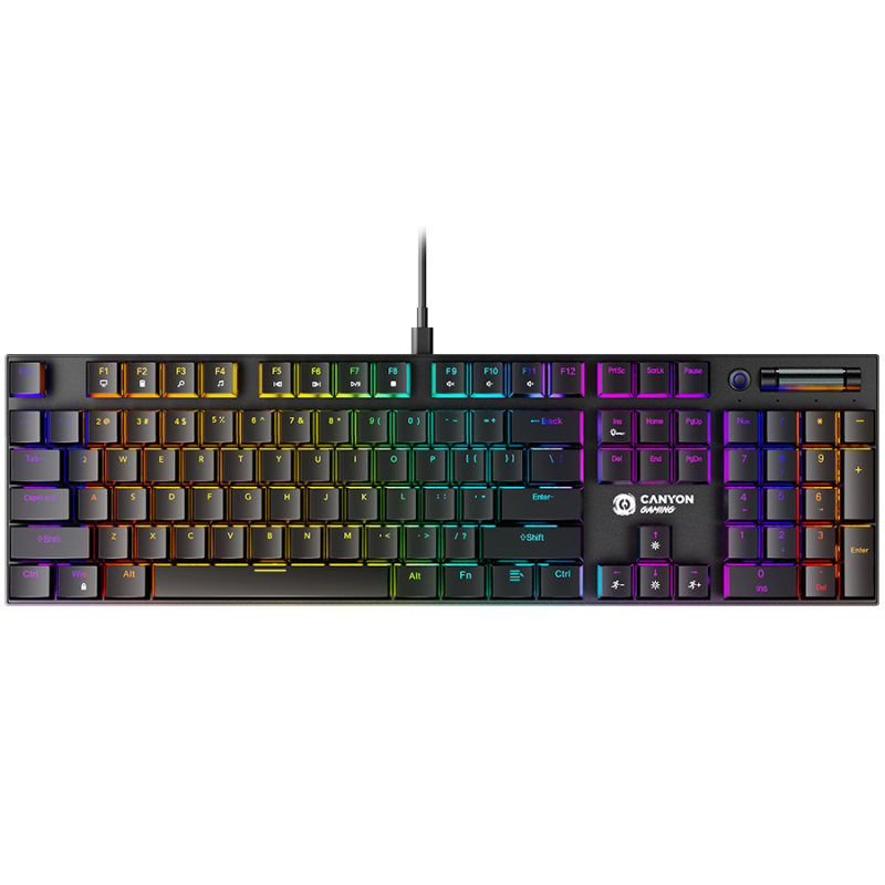 Tipkovnica Canyon Gaming Cometstrike GK-55, črna, SLO g.