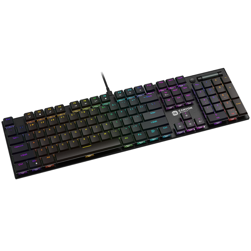 Tipkovnica Canyon Gaming Cometstrike GK-55, črna, SLO g.