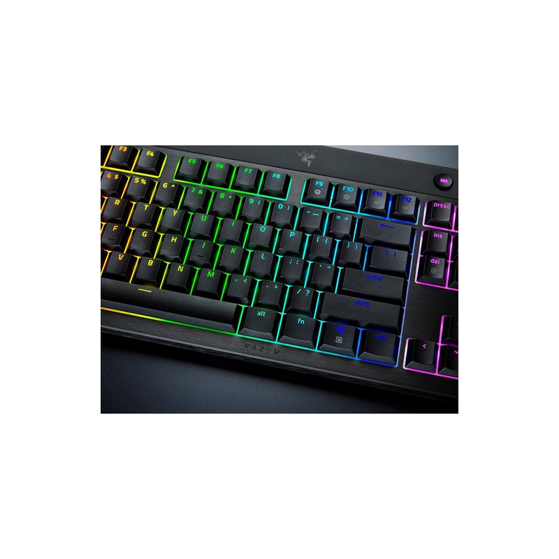 Tipkovnica Razer BlackWidow V4 Low-profile HyperSpeed, zelena stikala, US SLO g.
