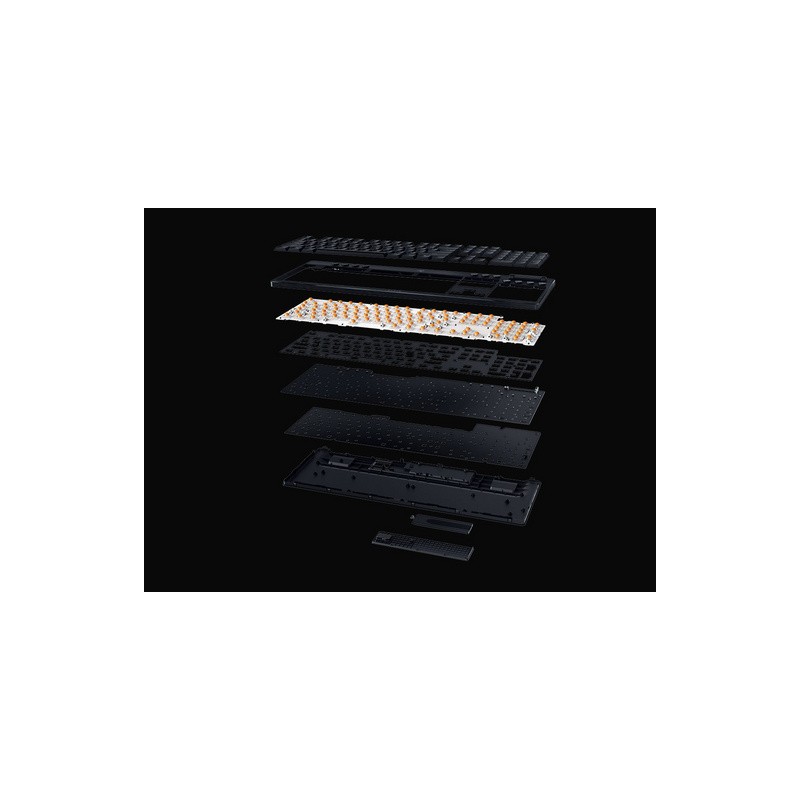Tipkovnica Razer BlackWidow V4 Low-profile HyperSpeed, rumena stikala, US SLO g.