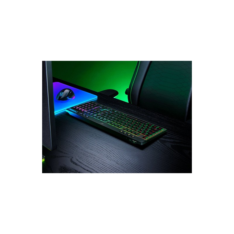 Tipkovnica Razer BlackWidow V4 Low-profile HyperSpeed, rumena stikala, US SLO g.