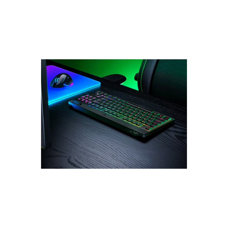 Tipkovnica Razer BlackWidow V4 TKL HyperSpeed, zelena stikala, US SLO g.