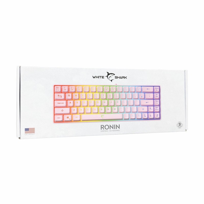 Tipkovnica White Shark Ronin, roza, SLO g.