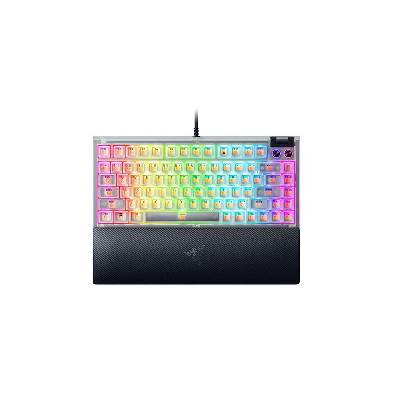 Tipkovnica Razer BlackWidow V4 75%, Phantom White, US g.
