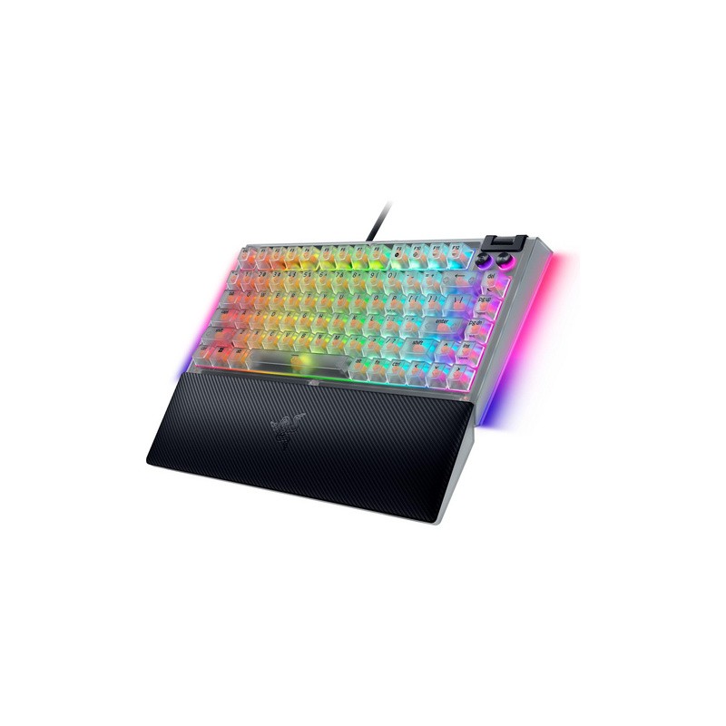 Tipkovnica Razer BlackWidow V4 75%, Phantom White, US g.
