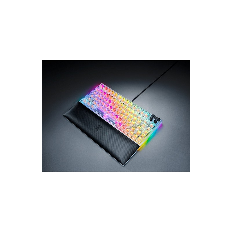 Tipkovnica Razer BlackWidow V4 75%, Phantom White, US g.