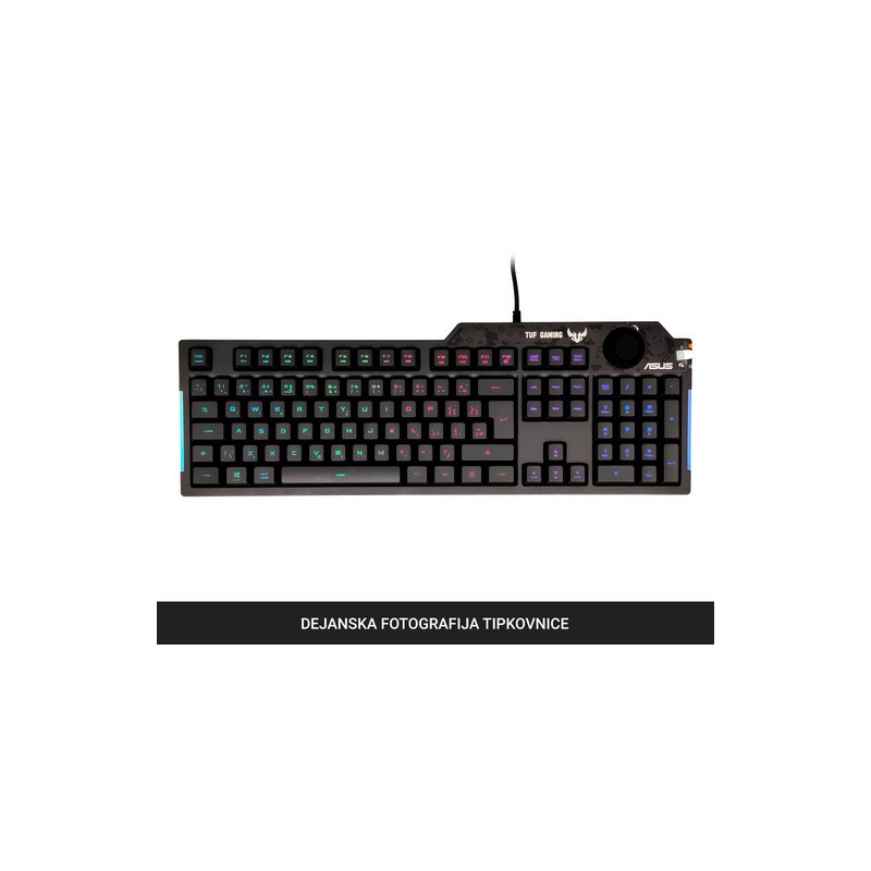 Tipkovnica USB ASUS TUF Gaming K1, RGB
