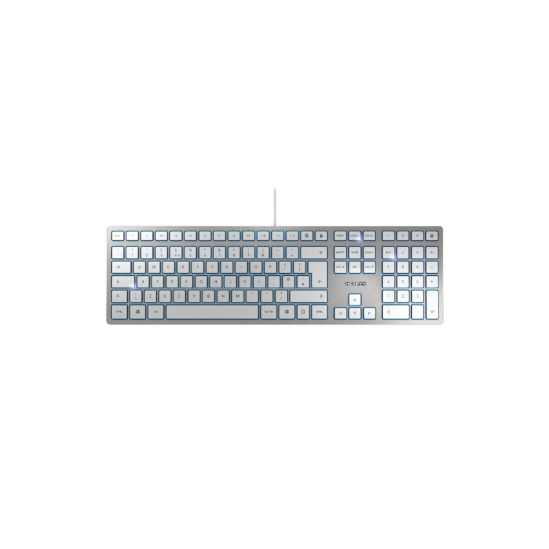 Tipkovnica USB Cherry KC 6000 Slim, siva, UK (SLO gravura), JK-1600GB-1