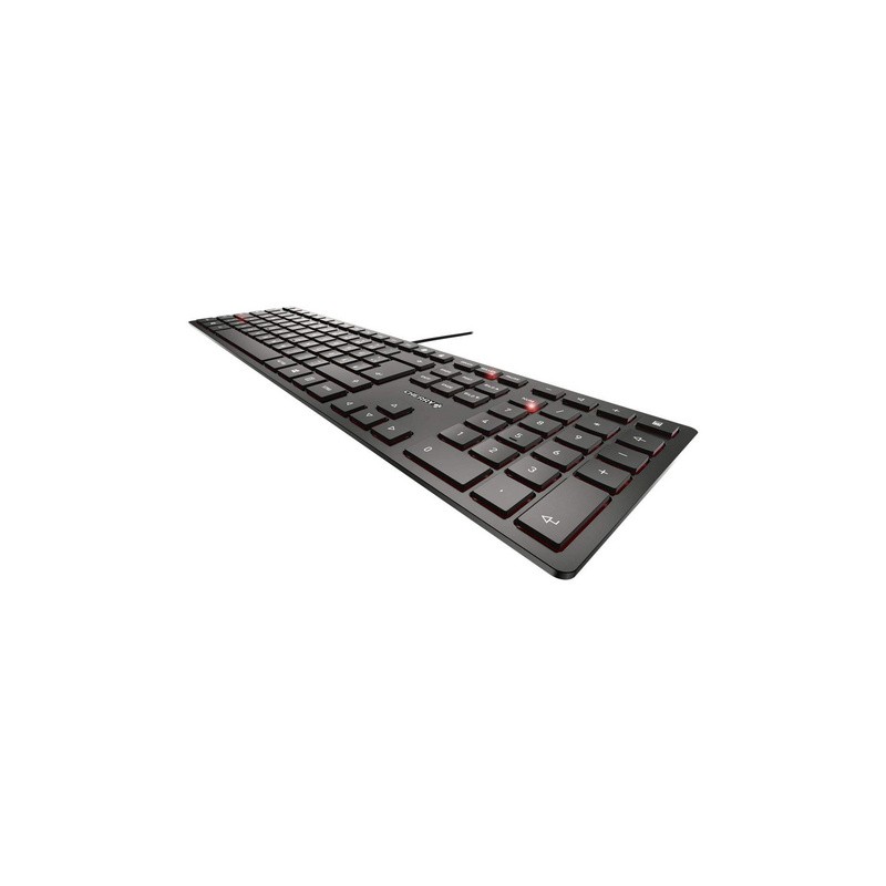 Tipkovnica USB Cherry KC 6000 Slim, črna, UK (SLO gravura), JK-1600GB-2