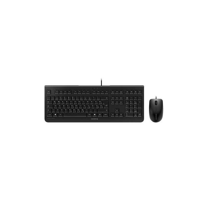 Tipkovnica in miška Cherry DC 2000, črna, USB, SLO