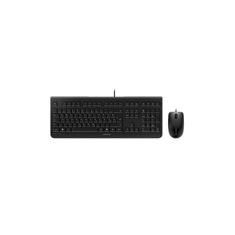 Tipkovnica in miška Cherry DC 2000, črna, USB, SLO
