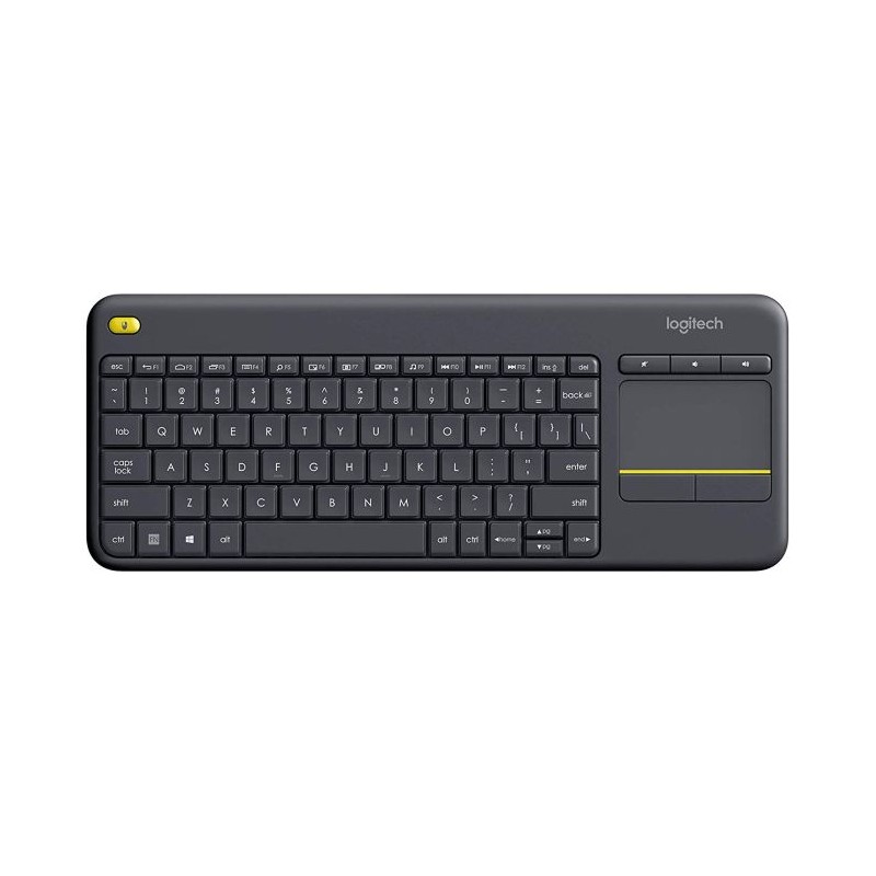 Tipkovnica brezžična Logitech K400 Plus Touch Pad, črna