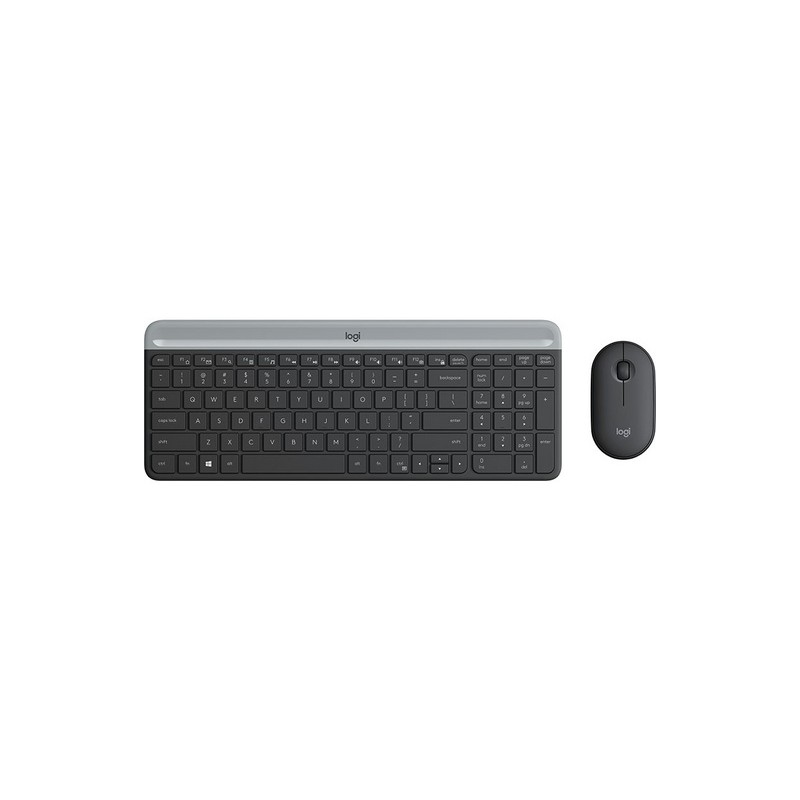 Komplet miške in tipkovnice Logitech MK470, grafitno siva