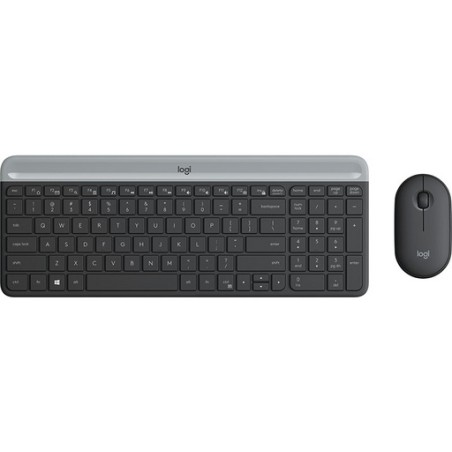Komplet miške in tipkovnice Logitech MK470, grafitno siva