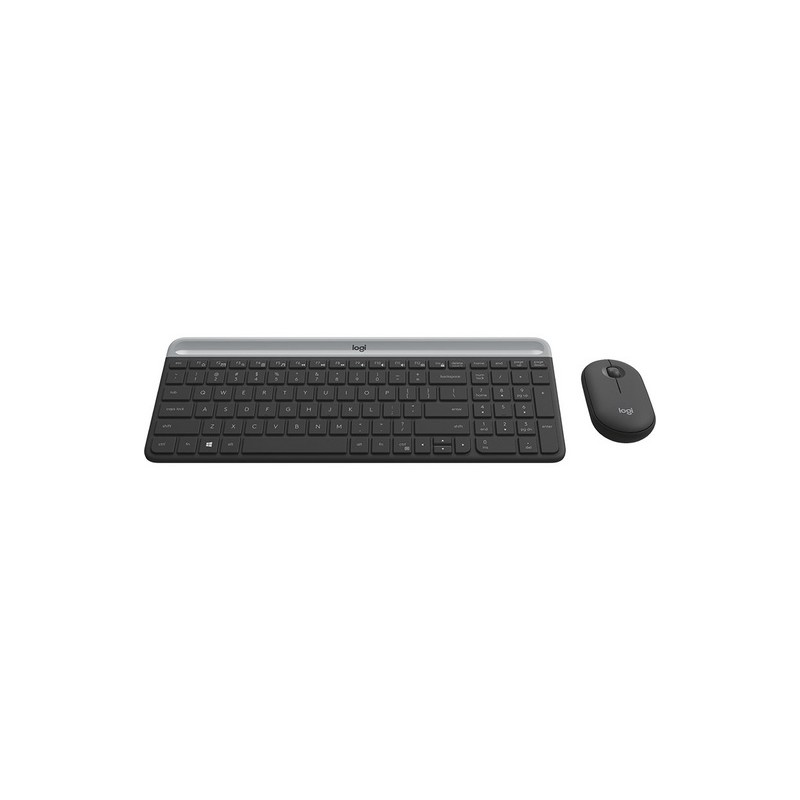 Komplet miške in tipkovnice Logitech MK470, grafitno siva