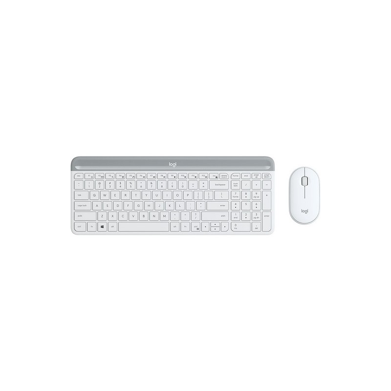 Komplet miške in tipkovnice Logitech MK470, bela