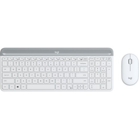 Komplet miške in tipkovnice Logitech MK470, bela