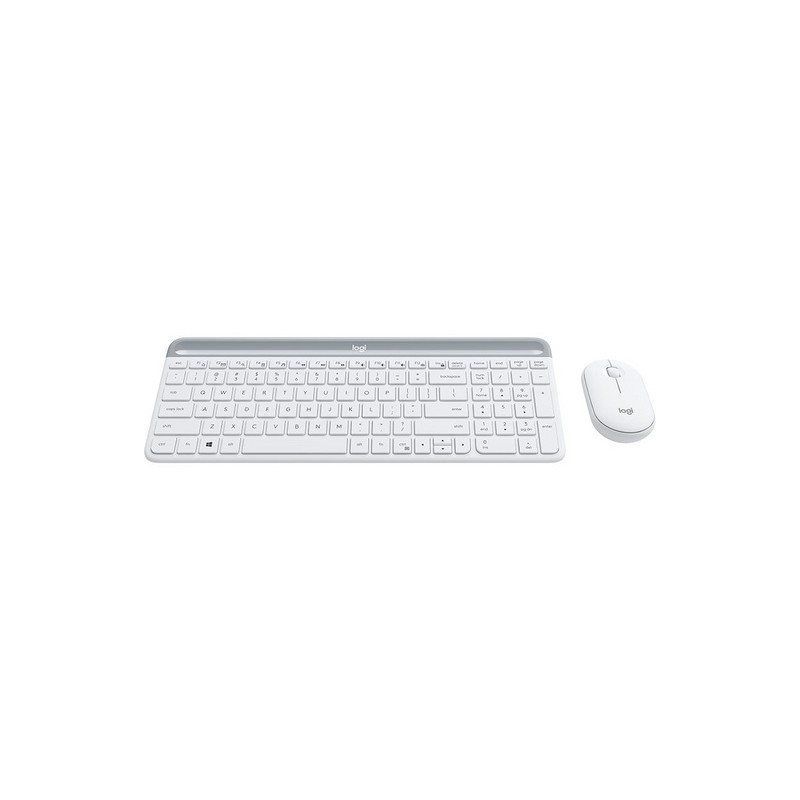 Komplet miške in tipkovnice Logitech MK470, bela