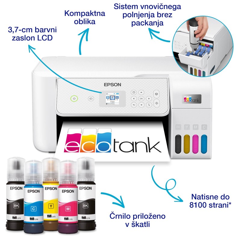 Multifunkcijski tiskalnik EPSON EcoTank L3286