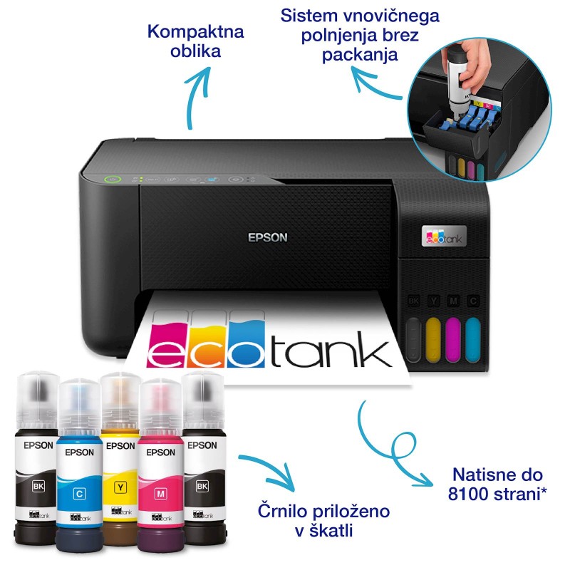 Multifunkcijski tiskalnik EPSON EcoTank L3270 MFP