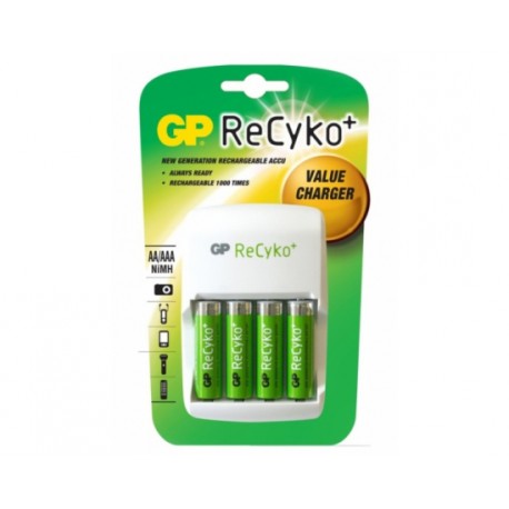 Baterijski polnilec GP ReCyko klasični polnilec + 4x AA ReCyko