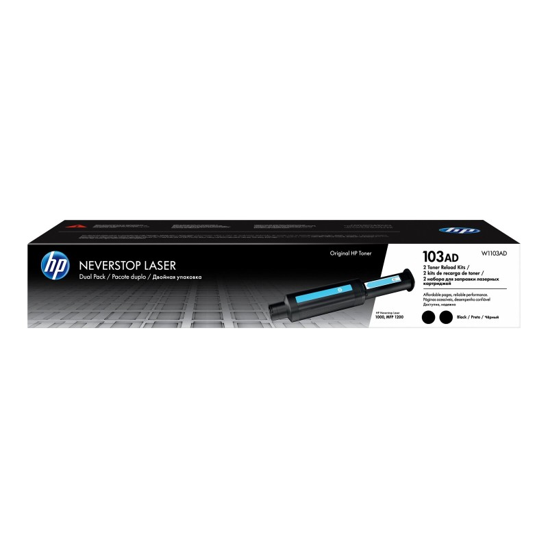 HP 103AD Toner Reload Kit 2-Pack, W1103AD