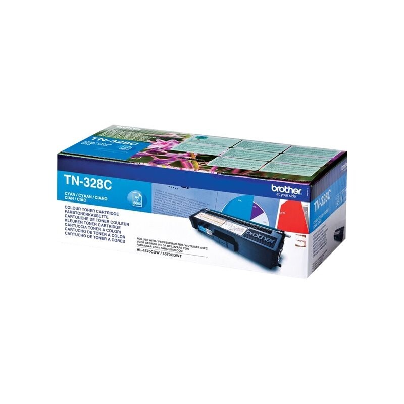 Toner BROTHER Toner TN-328 cyan