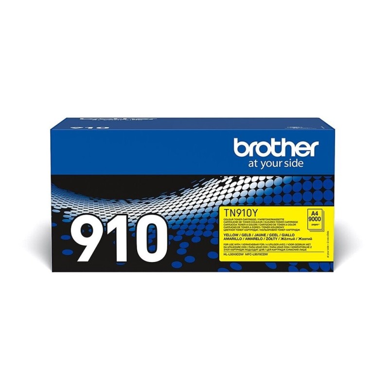 Toner BROTHER TN910Y Toner Cartridge Yellow Ultra High Capacity 9.000 pages for