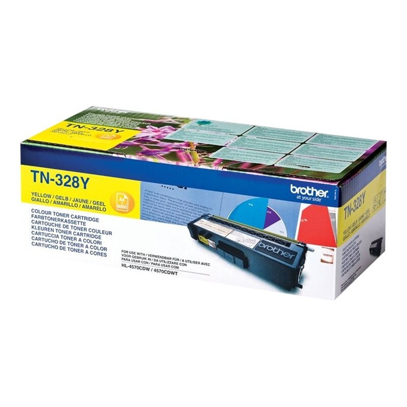 Toner BROTHER Toner TN-328 yellow